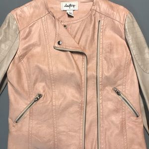 Faux leather jacket. Day trip